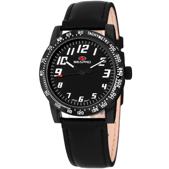 Seapro Bold Quartz Black Dial Ladies Watch SP5214 Seapro Bold Quartz Black Dial Ladies Watch SP5214 - 546x546