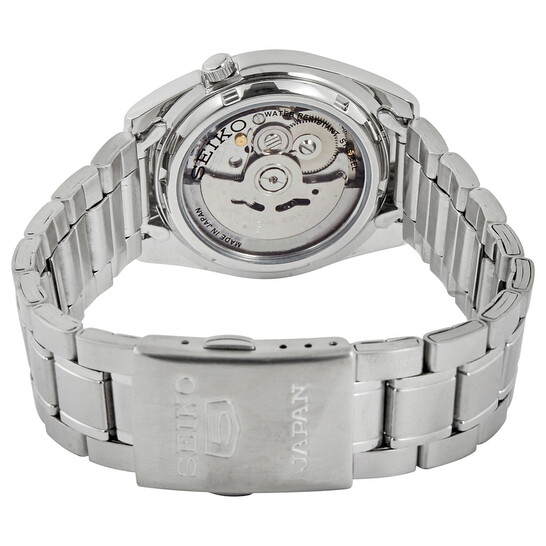 Seiko Automatic Black Dial Stainless Steel Men's Watch SNKL45J1