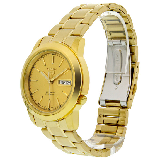 Seiko 5 Automatic Champagne Dial Yellow Gold-tone Men's