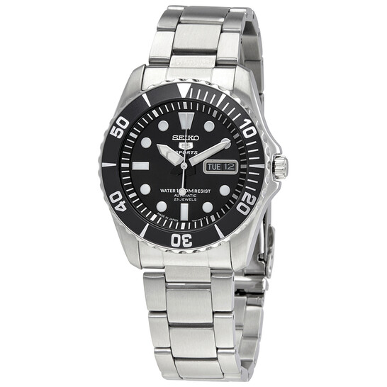 Seiko 5 Automatic Balck Dial Men's Sport Watch SNZF17J1