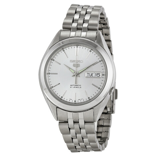 Seiko 5 Automatic Silver Dial Men's Watch SNKL15 4954628137630