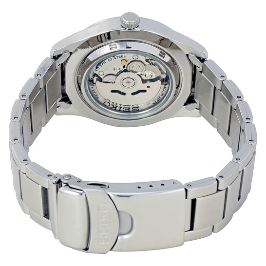 Seiko 5 Black Dial Stainless Steel Men's Watch SNZG13J1