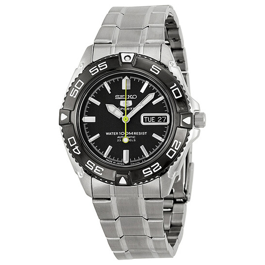 Seiko 5 Sports Automatic Black Dial Men's Watch SNZB23J1