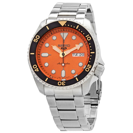 Seiko Sports Automatic Orange Dial Men's Watch SRPD59K1
