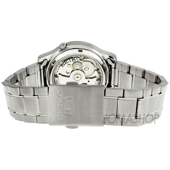 Seiko Automatic White Dial Stainless Steel Men's Watch SNK789