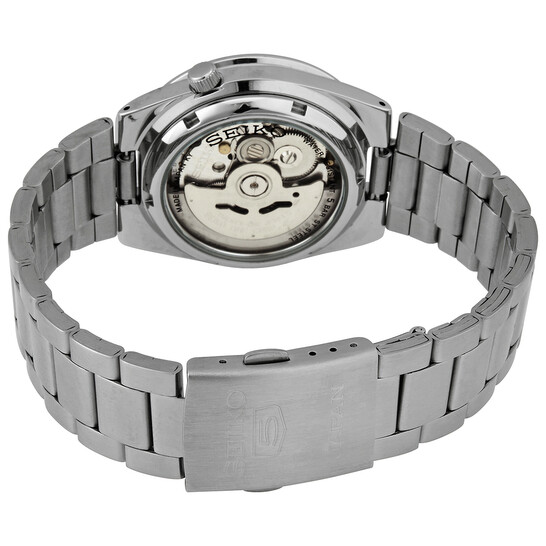 Seiko Automatic Black Dial Stainless Steel Men's Watch