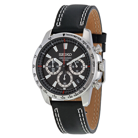 Seiko Chronograph Black Dial Men's Watch SSB033 4954628146656