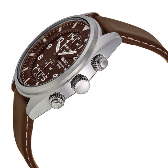 Seiko Chronograph Brown Dial Men's Watch SNN241 029665153319