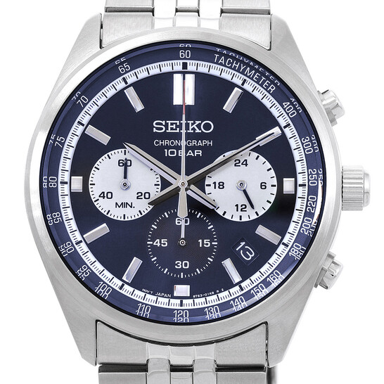 Seiko Chronograph Quartz Blue Dial Men's Watch SSB427P1