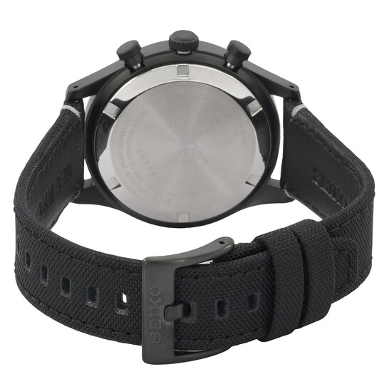Seiko Chronograph Quartz Black Dial Men's Watch SSB421P1
