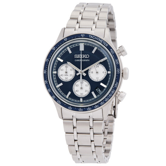 B*S様 セイコー SEIKO クロノグラフ 477 Seiko Chronograph Quartz Blue Dial Men's Watch SSB477P1
