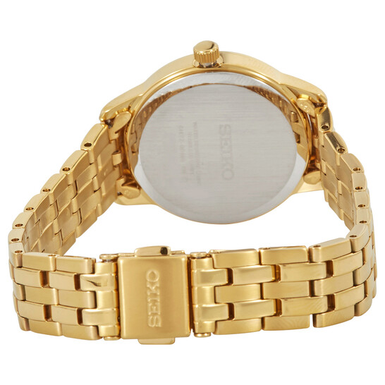 Seiko Classic Quartz White Dial Yellow Gold-tone Ladies Watch SUR412 - 546x546 Image #3