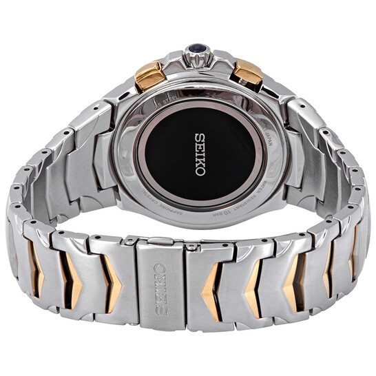 Seiko Coutura Blue Dial Men's Two Tone World Time Watch