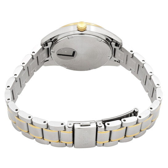 Seiko Diamonds Quartz Silver Dial Two-Tone Ladies Watch