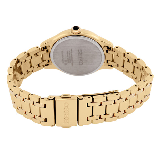 アナログ腕時計 SEIKO | Discover More Quartz Diamond Gold Dial SRZ552P1 Seiko Discover More Quartz Diamond Gold Dial Ladies Watch