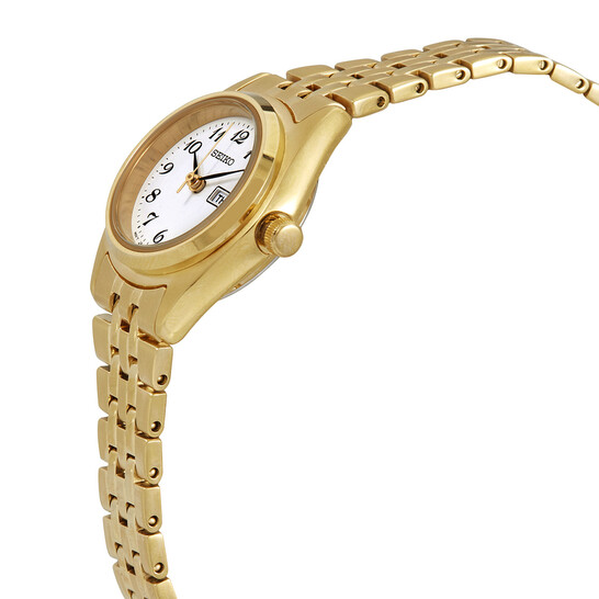 Seiko Essential Quartz White Dial Ladies Watch SUR440