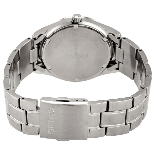 SEIKO / クォーツ腕時計/アナログ/ステンレス/BLK/SLV Seiko Essentials Quartz Black Dial Men's Watch SUR361 029665204042