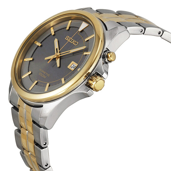 mikiko　　② Seiko Kinetic Grey Dial Two-tone Men's Watch SKA582