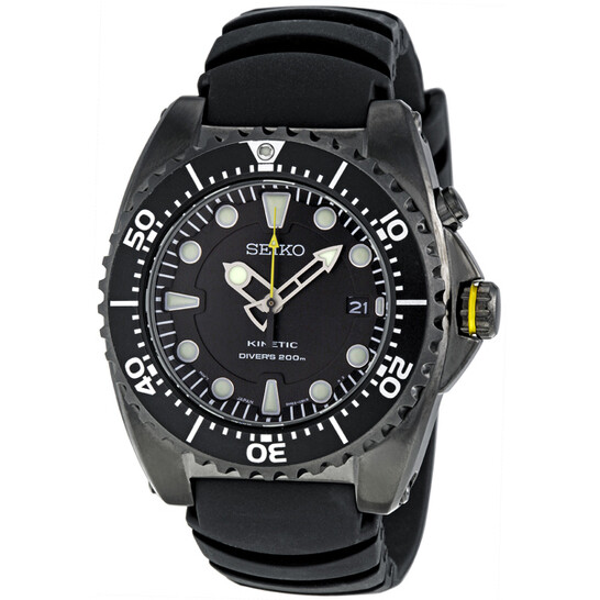 SEIKO Kinetic 腕時計 100m防水 黒/赤 SEIKO Kinetic 腕時計 100m防水 黒/赤 Seiko Kinetic 100 Black