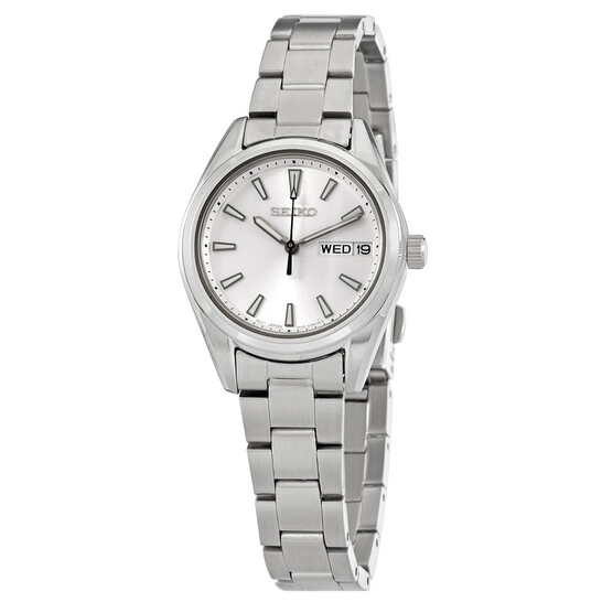 Seiko Neo Classic Quartz Silver Dial Ladies Watch SUR349P1