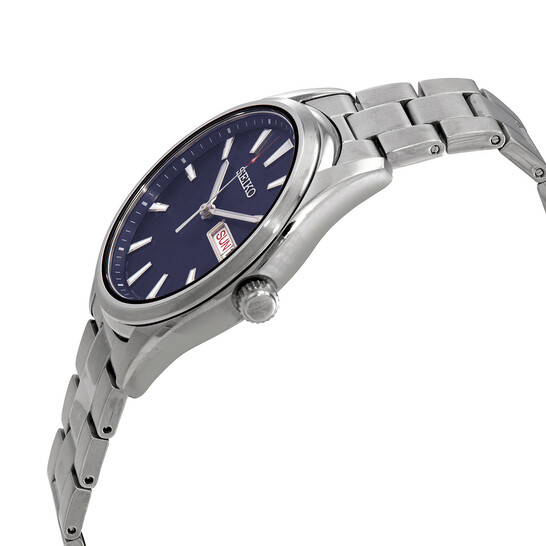 Seiko Quartz Blue Dial Stainless Steel Men's Watch SUR341P1
