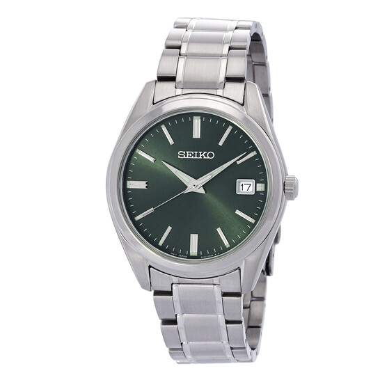 Seiko Quartz Green Dial Men's Watch P1 SUR527 4954628247940