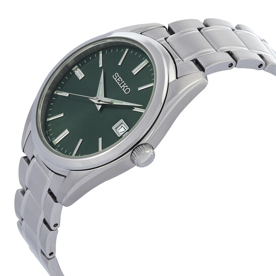 Seiko Quartz Green Dial Men's Watch P1 SUR527 4954628247940