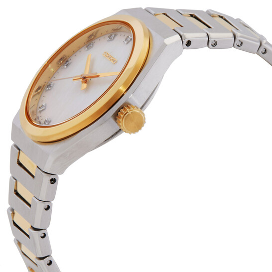 Seiko Quartz White Mother of Pearl Dial Ladies Watch