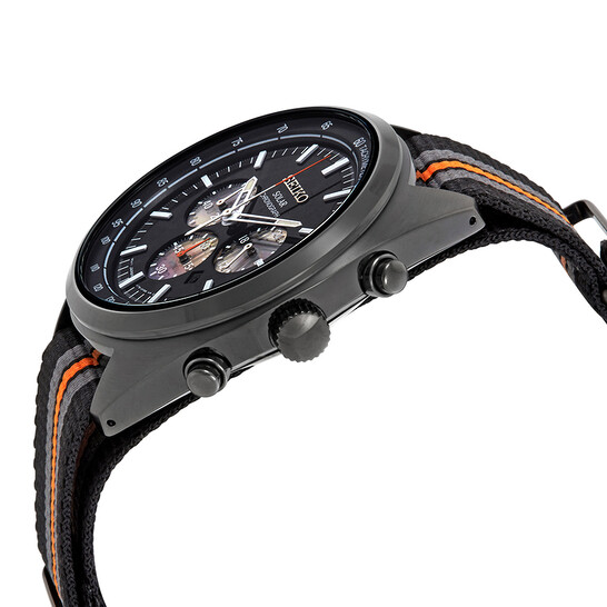 Seiko Recraft Chronograph Black Dial Men's Watch SSC669