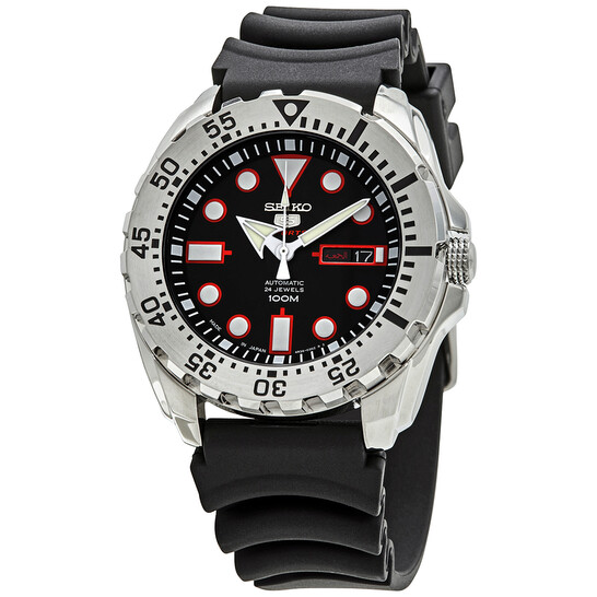 Seiko Sports Black Dial Men's Watch SRP601J1