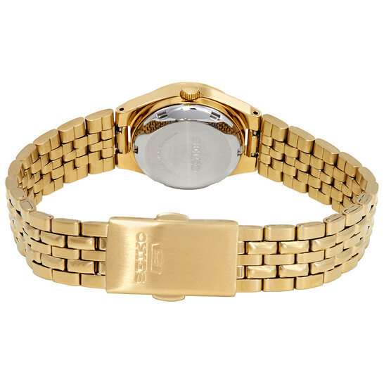 Seiko Series 5 Automatic Gold Dial Ladies Watch SYMK36