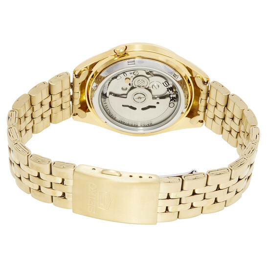 Seiko Series 5 Automatic Gold Dial Men's Watch SNKL28
