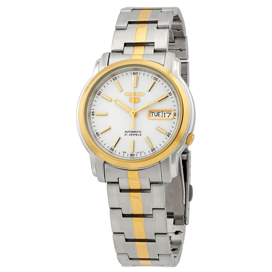Seiko Series Automatic White Dial Men's Watch SNKL84K1