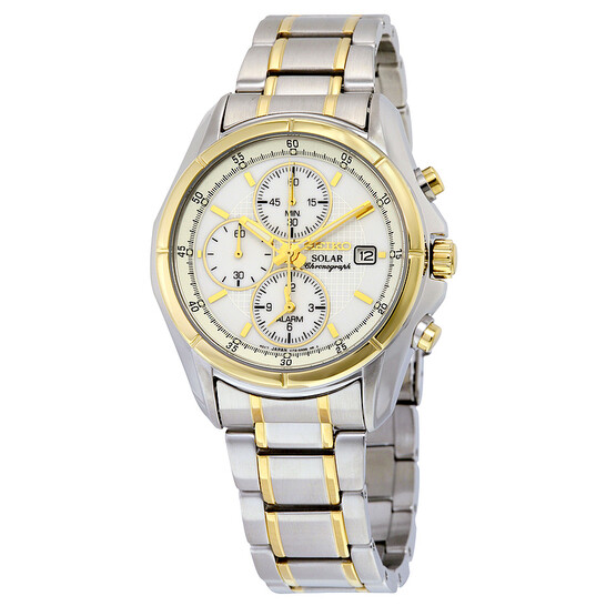 SEIKO Solar ホワイトダイヤル 時計 セイコー ブレスレット レディース ドレスウォッチ 1520-3440 角