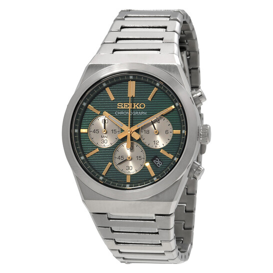 Seiko Sport Chronograph Quartz Green Dial Men's Watch SSB461P1