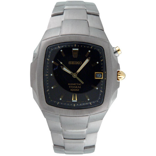 Seiko Titanium Kinetic Men's Watch SKA361 - Watches - Jomashop