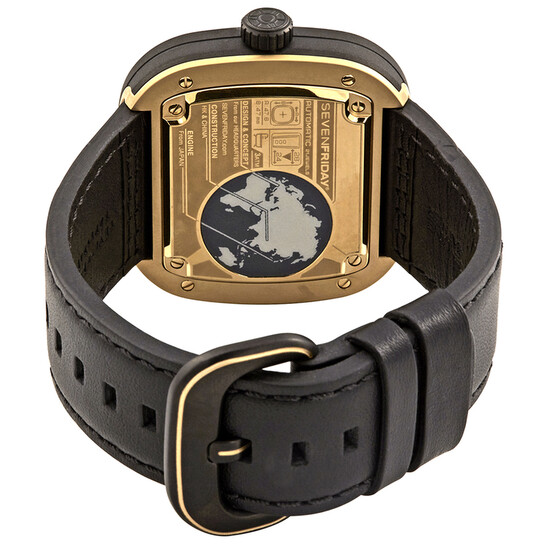 Sevenfriday P-Series Automatic Black Dial Men's Watch P2B/02