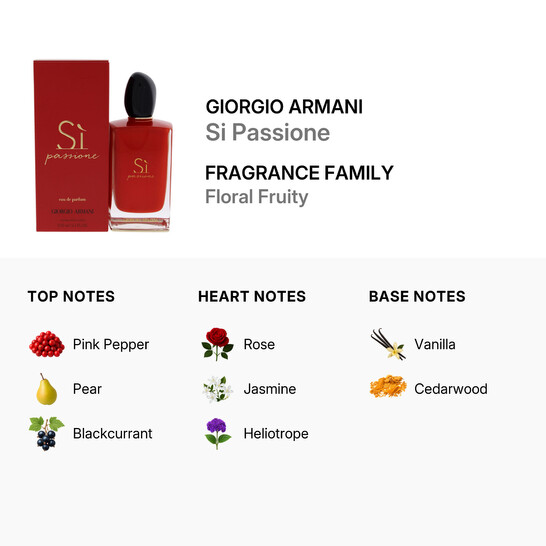 Giorgio Armani Si Passione by Giorgio Armani for Women - 5 oz EDP