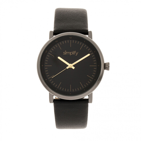 Simplify The 6200 Black Dial Black Leather Watch SIM6204 - 546x546