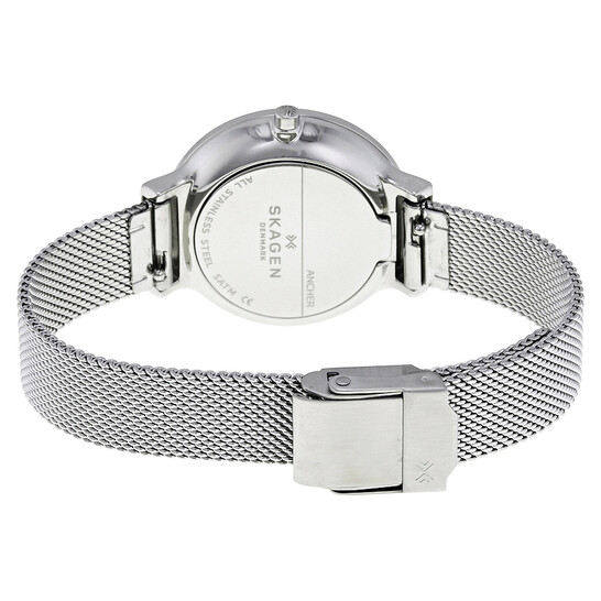 Skagen Women\'s SKW2478 Ancher White Dial Steel Mesh 30MM Quartz Watch Skagen Ancher White Dial Steel Mesh Ladies Watch SKW2478  main image 4