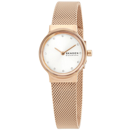 Skagen Freja Quartz Crystal White Dial Ladies Watch SKW2665  display picture 1
