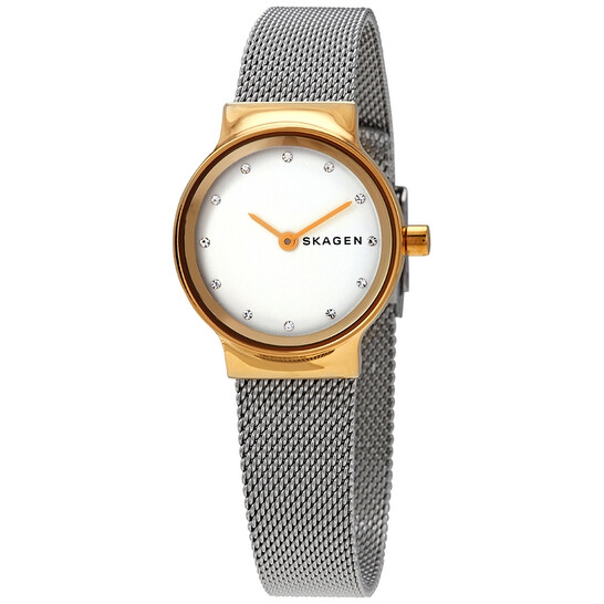 Skagen Freja White Dial Stainless Steel Mesh Ladies Watch SKW2666 Skagen Freja White Dial Stainless Steel Mesh Ladies Watch SKW2666 - 546x546