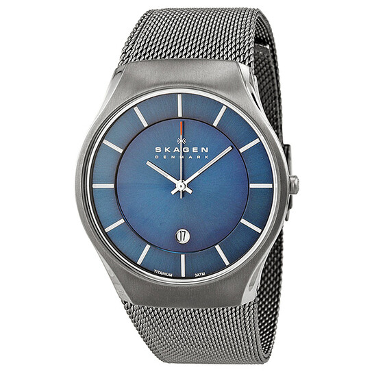 Titanium Skagen Watches Sale Skagen Matthies Blue Dial Titanium