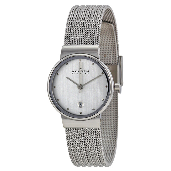 Skagen Stainless Steel Chrome Ladies Watch 355SSS1  display picture 1