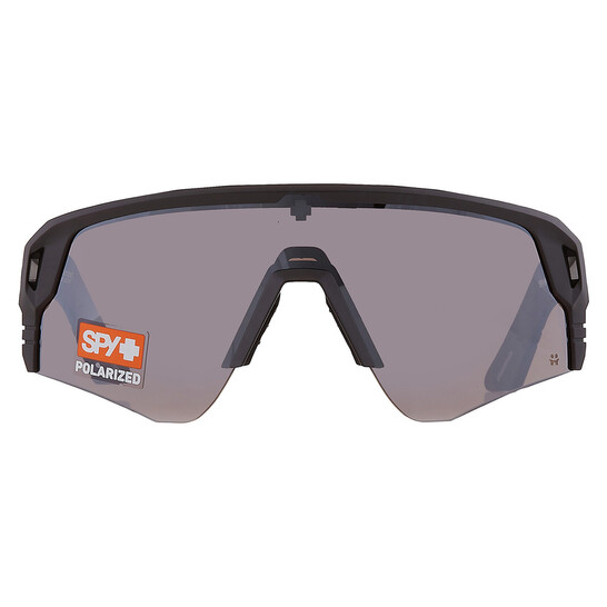 Spy Dirty Mo 2 Men's Sunglasses - HD Plus Gray Green Lenses, Polarized Wrap Style (Black Frame)