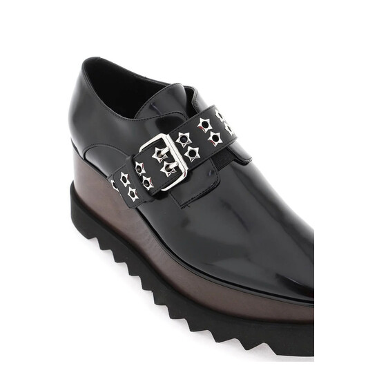 Stella McCartney Black Elyse Stud Band Platform Sneakers, Brand