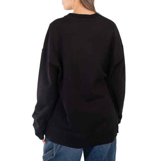 Stella McCartney Black Rhinestone Logo Sweatshirt, Size XX-Small