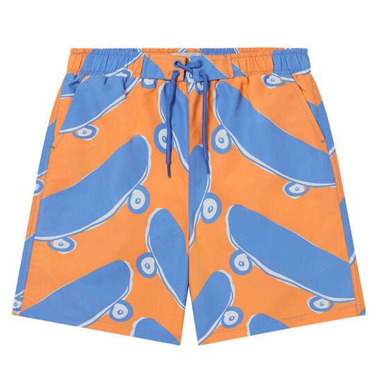 Stella Mccartney Kids Skateboard Print Swimshorts, Size 12 - 546x546
