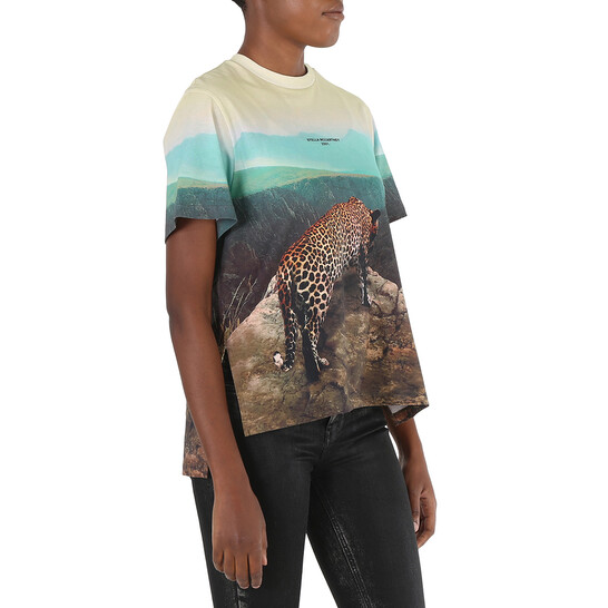 Stella McCartney Ladies All-Over Photographic Print Leopard