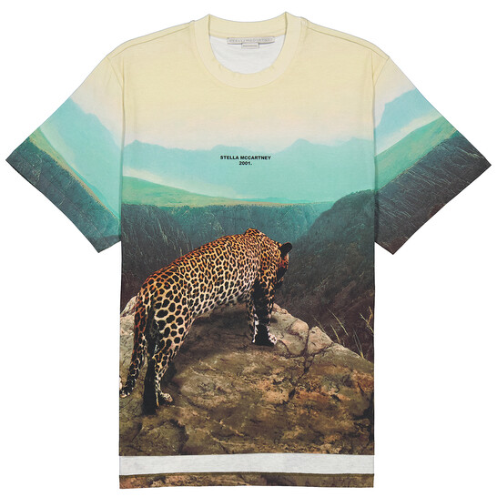 Stella McCartney Ladies All-Over Photographic Print Leopard T